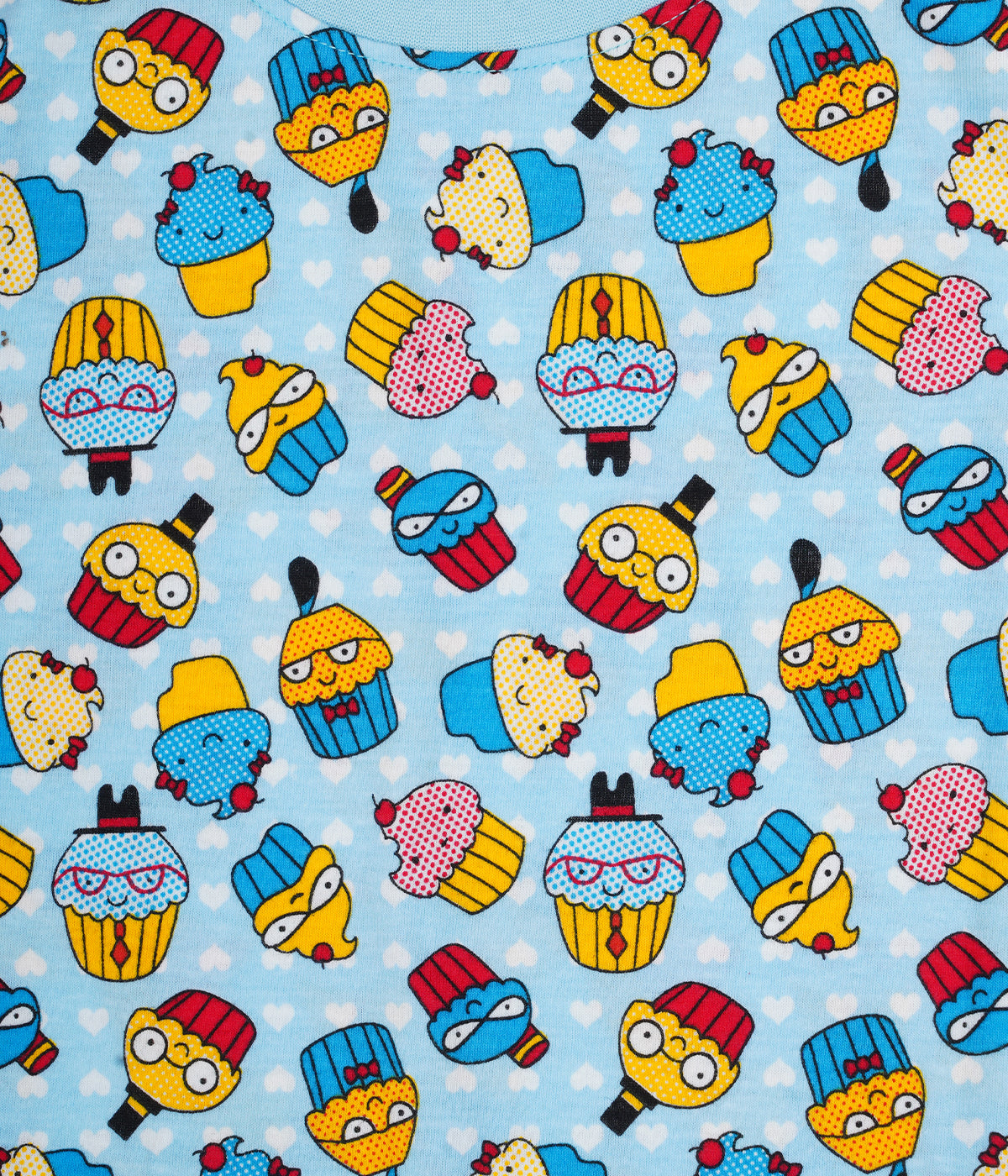 Kidilisious: Adorable Blue Cotton Rich Cupcake Co-ord Sets for Kids
