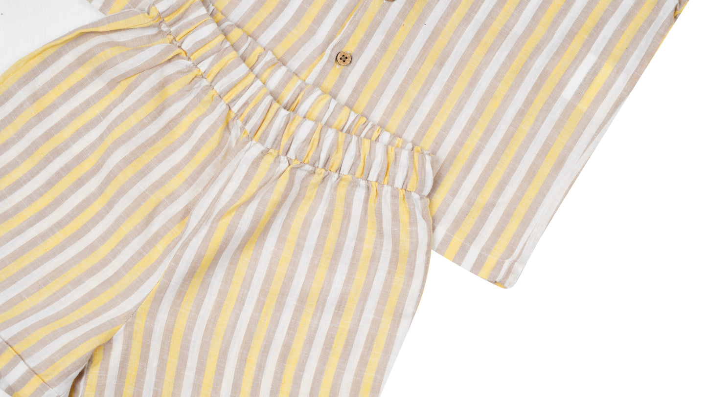 Kidislious Kidswear Yellow Stripes Coord Set