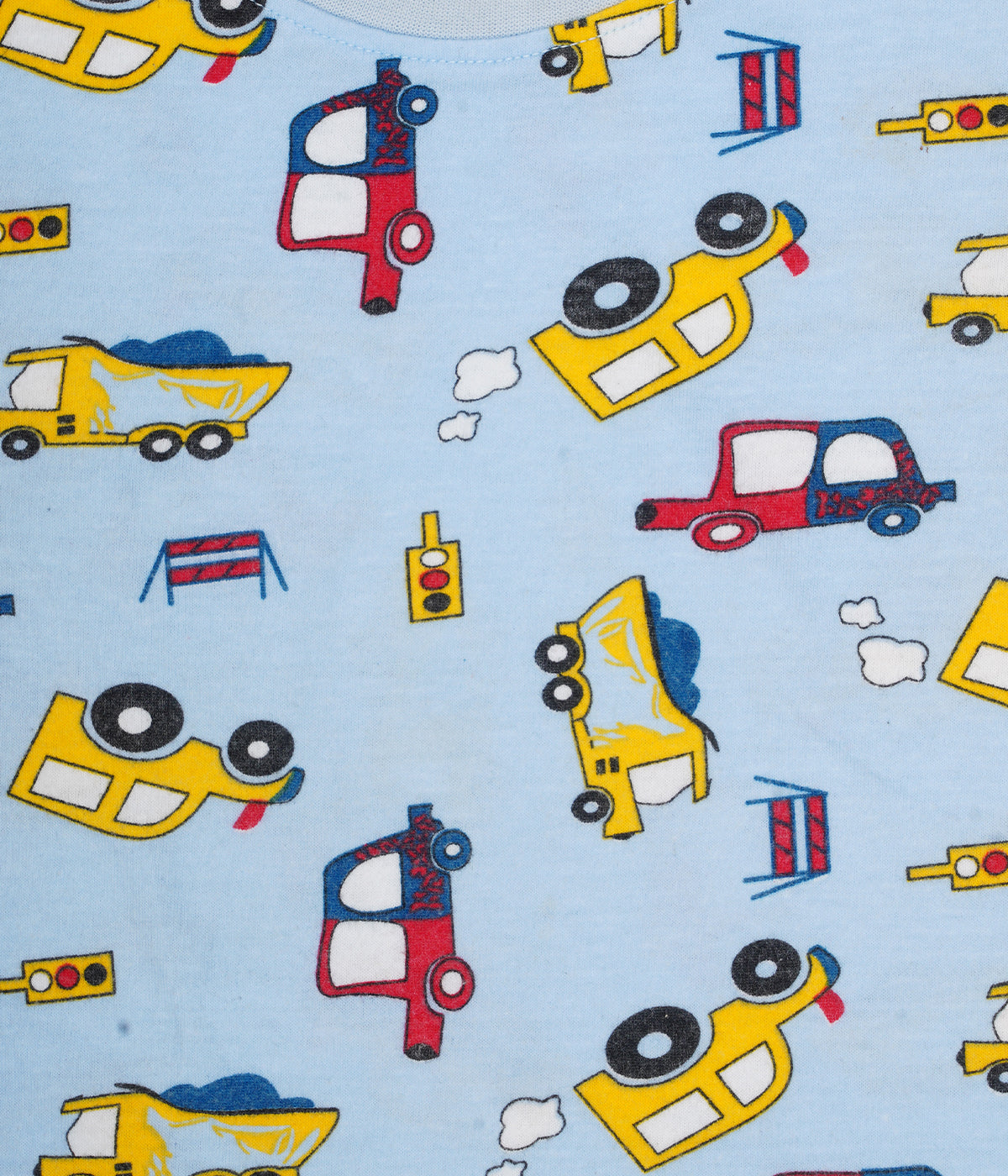 Blue Blaze Cotton-Rich Car Co-ord Set for Kids