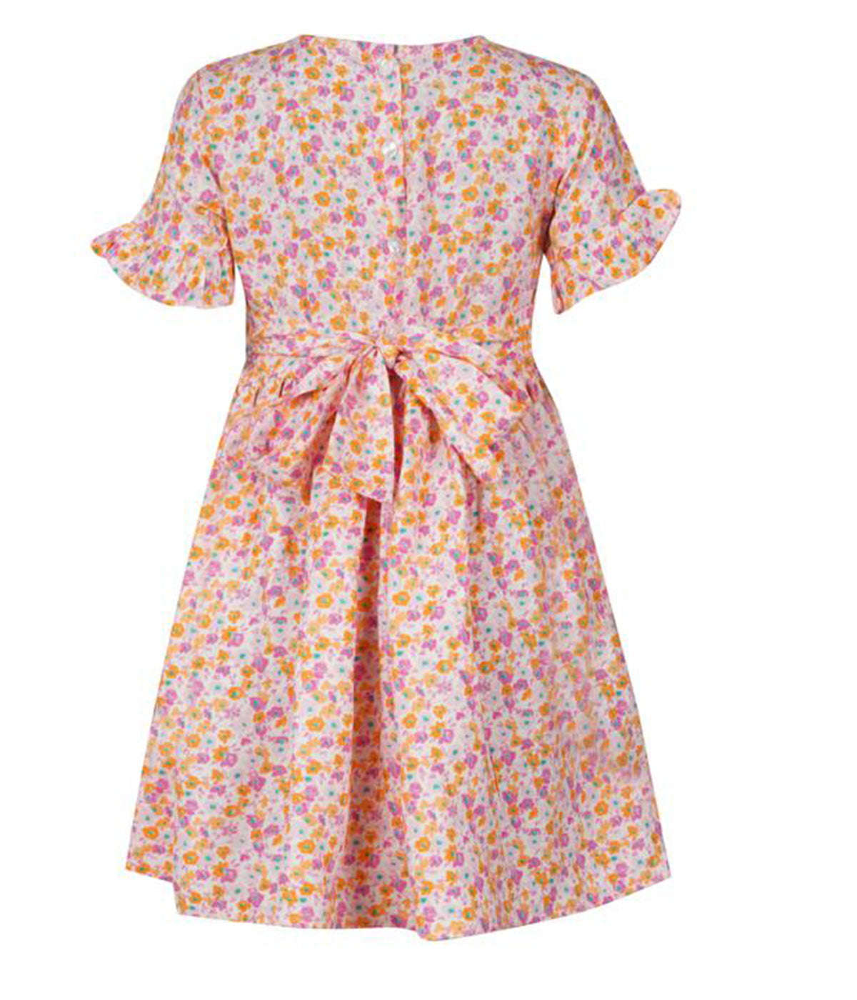 Pretty in Pink: Girls' Floral Rayon Frock