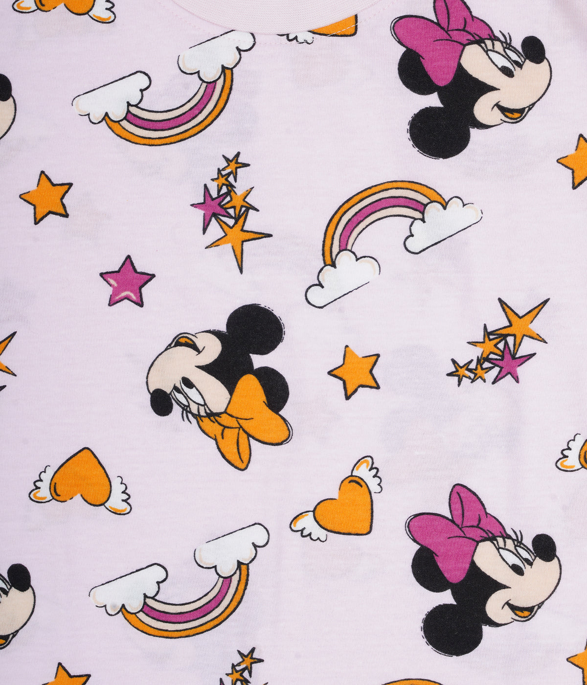 Kidilisious Cotton Rich Girls Pyjama Set in Pink - Dream in Disney Style!
