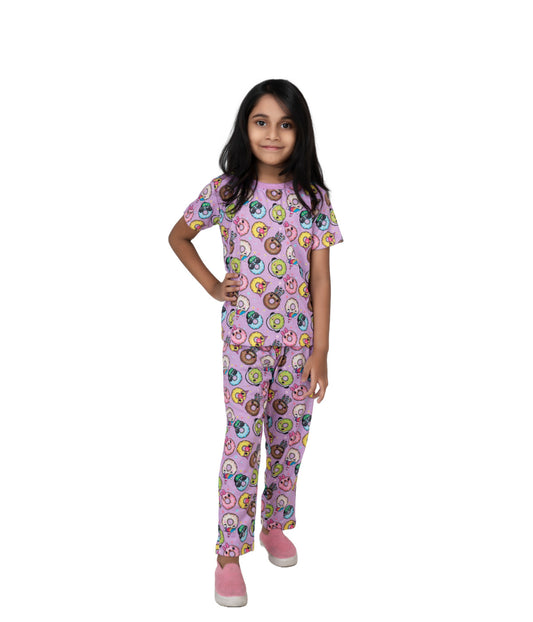 Kidilisious Donut Pyjamas - Sweet Dreams in Lilac Purple!