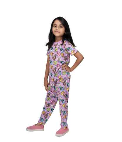 Kidilisious Donut Pyjamas - Sweet Dreams in Lilac Purple!