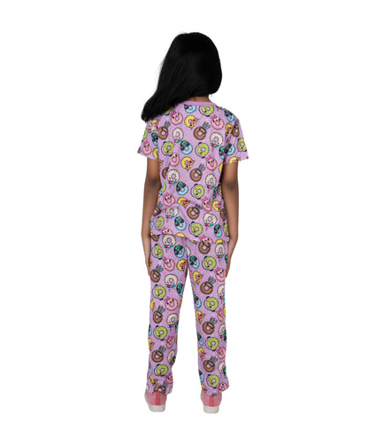 Kidilisious Donut Pyjamas - Sweet Dreams in Lilac Purple!