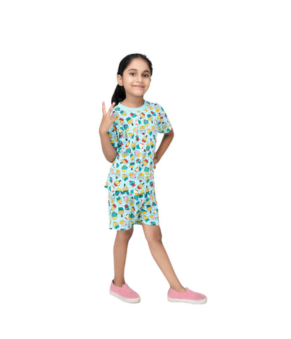 Adorable Green Cotton Rich Cupcake Co-ord Sets for Kids