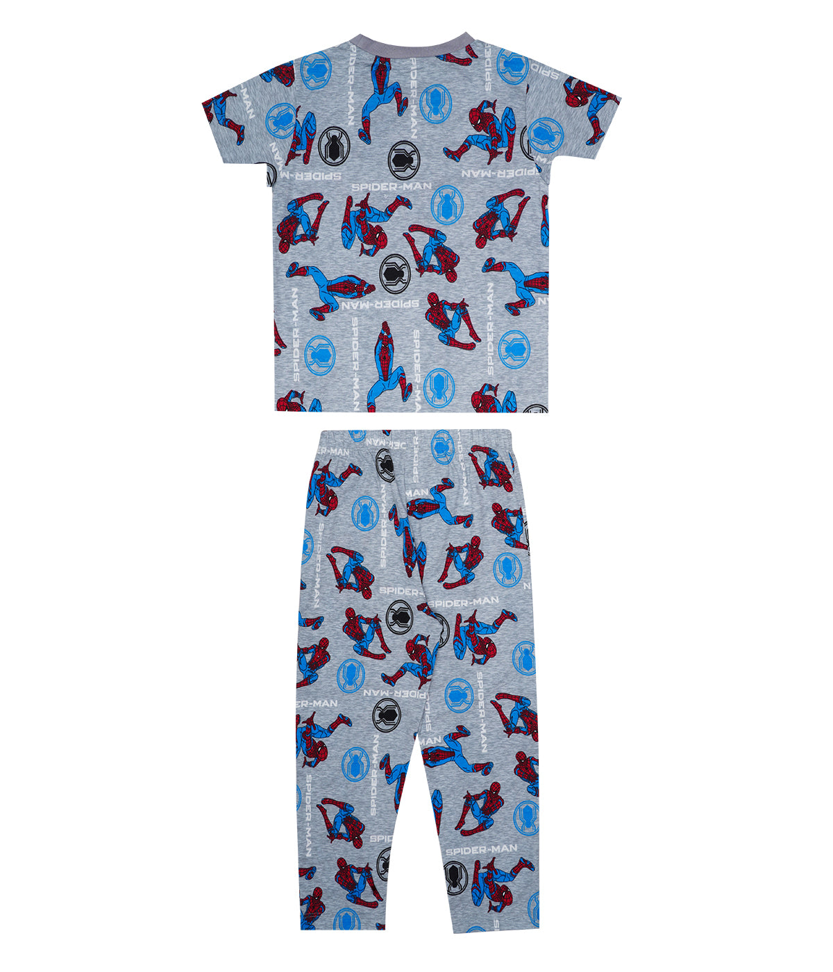 Kidilisious Cotton Rich Kids Pyjama Set in Grey - Comfort Meets Heroism!