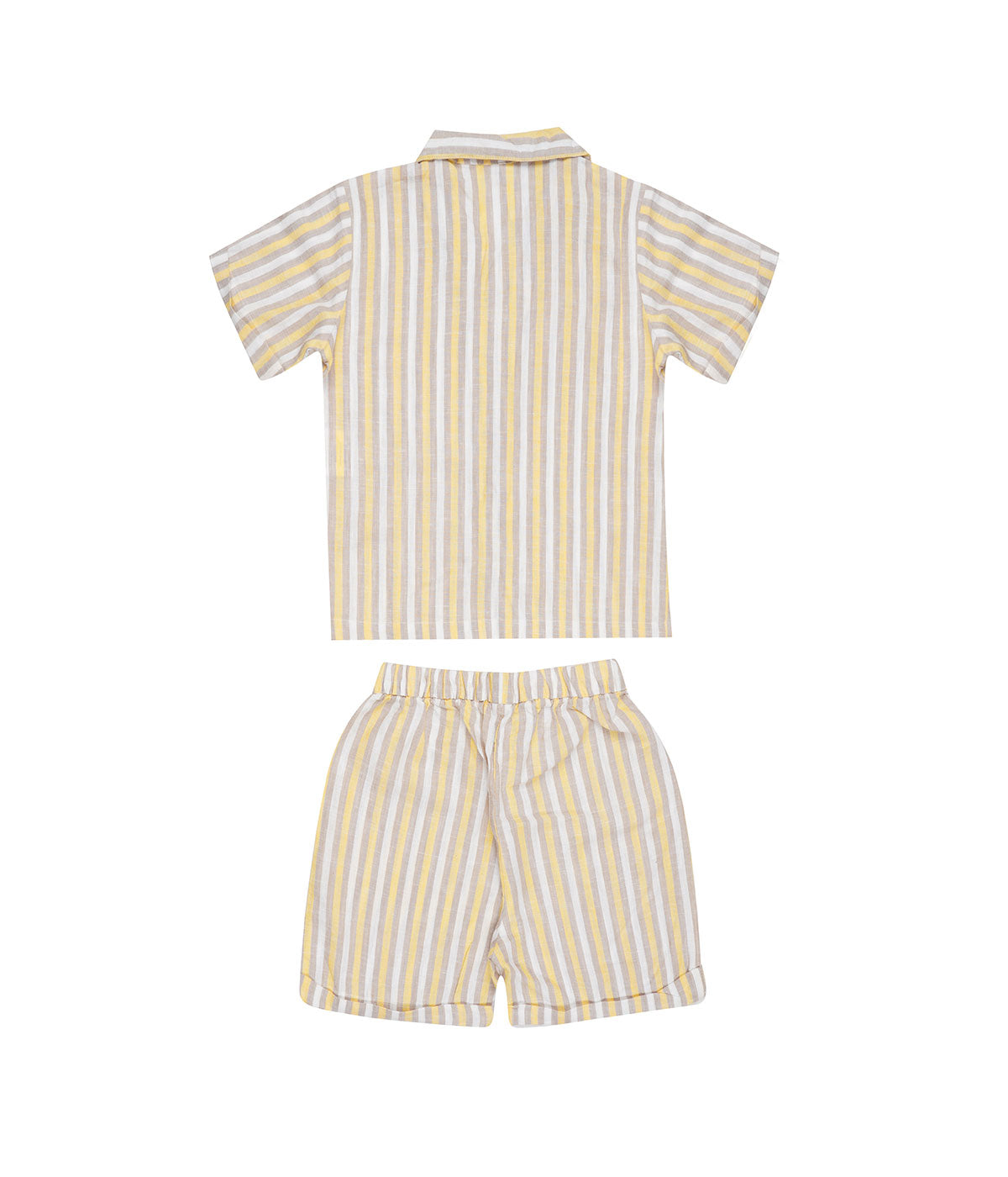 Kidislious Kidswear Yellow Stripes Coord Set