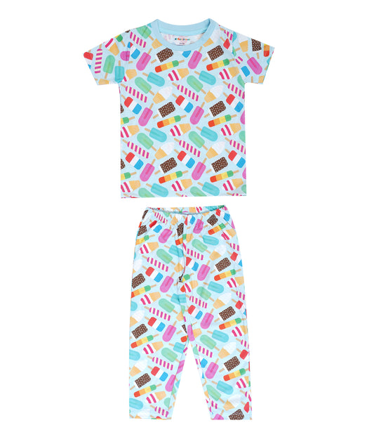Popsicle Pyjamas - Sweet Dreams in Ice Blue for Girls and Boys!